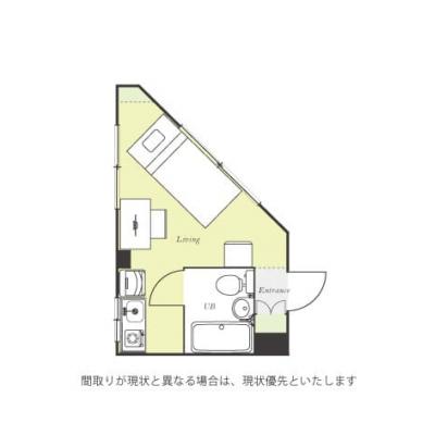 ●2026年5月4日から入居可●ユニオンマンスリー矢向１　101　1R・シングル☆人気の角部屋＆デスク・チェア＆洗濯機など生活家電のあるお部屋/JR南武線沿線、川崎駅や武蔵小杉駅へ乗換なしの間取り図