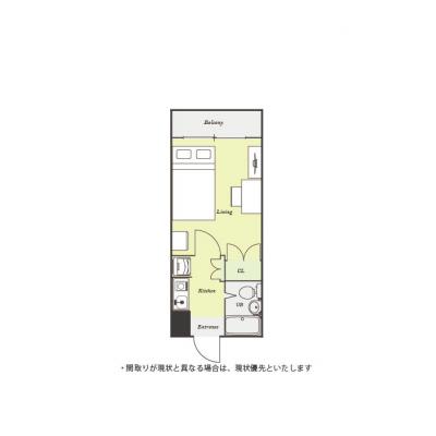 ユニオンマンスリー東大宮コンフォール１　111　1K・セミダブル☆■デスク＆チェア付きで勉強やワークスペースにおすすめ♪♪女性も安心の室内洗濯機♪■JR東北本線「東大宮の物件間取り図