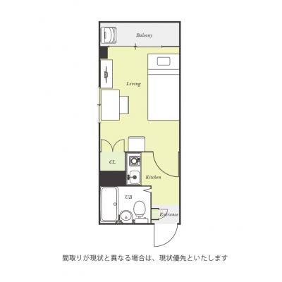 ユニオンマンスリー日吉本町３　204　1K・シングル☆モニター付きインターフォン完備♪デスク・チェア＆電子レンジなど生活家電のあるお部屋/東急東横線や東急目黒線が乗の物件間取り図