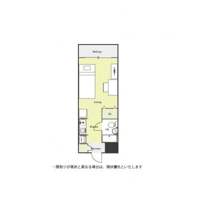 ユニオンマンスリー宮崎台１　215　1R・シングル☆【禁煙ルーム】安心の建物AL＆モニター付きインターフォン＆室内洗濯機完備♪冷蔵庫や電子レンジなど生活家電のあるお部の物件間取り図