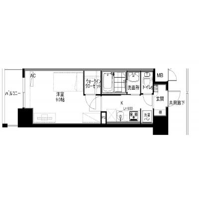 セイワマンスリー大須観音駅前【禁煙】【インターネット無料】【1K】の物件間取り図