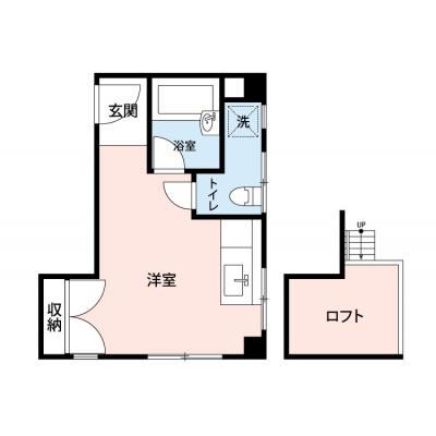 【🎉初期費用オフ｜お得なキャンペーン】【禁煙🚭/Wi-Fi無料🌐】マイナビSTAYリバースクウェア銀座東　201の間取り図