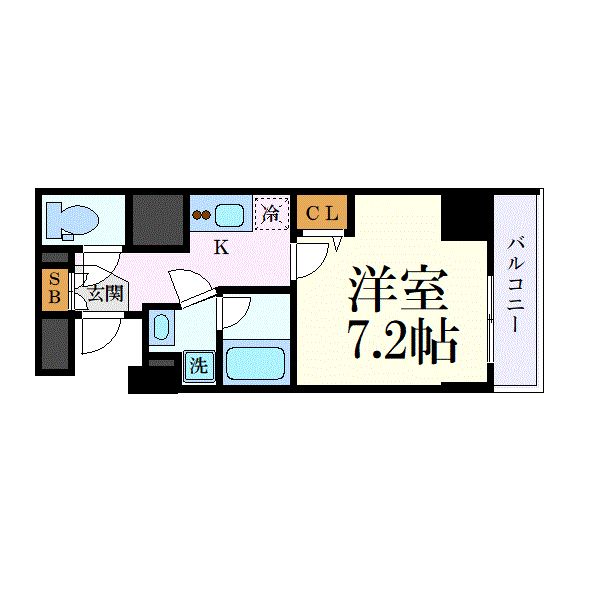マンスリーリブマックス山手線新橋駅前・汐留アクサス■『禁煙ルーム・26平米・駅3分』【独立洗面・浴室乾燥付】≪エクセレントシリーズ≫の物件間取り図