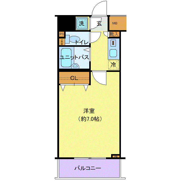 マンスリーリブマックス代田橋ステーションフロント■『禁煙ルーム・駅4分』【浴室乾燥付】≪スタンダードシリーズ≫の物件間取り図