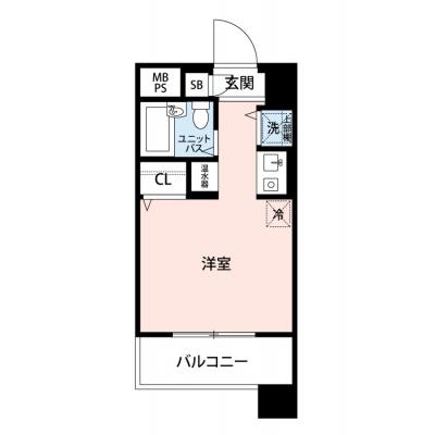 【🌿快適シーズン引越し応援キャンペーン🏡🌈】【禁煙🚭】マイナビSTAYパレス横浜台町　604の物件間取り図