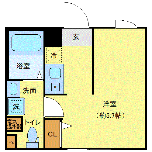 グッドステイ東十条駅前レジデンス◎『禁煙ルーム・駅3分・Wi-Fi無制限・独立洗面・浴室乾燥付』【ハイクラス】の物件間取り図