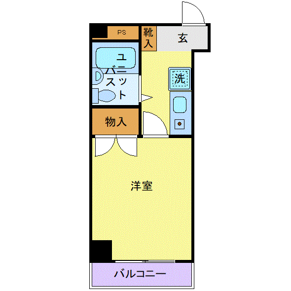 マンスリーリブマックス京葉線蘇我ステーションステイ△『禁煙ルーム・駅5分』≪スマートシリーズ≫の物件間取り図