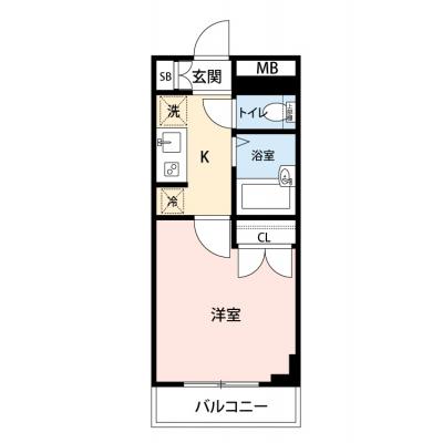 【🌈🍀初夏のお得キャンペーン開催🍀🌈】【禁煙🚭】マイナビSTAYミライエ西早稲田　401の物件間取り図