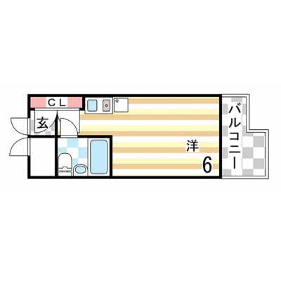 ◆パシオン神戸三宮１４【ネット無料！室内洗濯機置き場あり】の物件間取り図