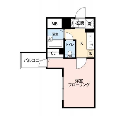 【🌈🍀初夏のお得キャンペーン開催🍀🌈】【禁煙🚭/テレワークに最適🌟無料高速Wi-Fi使い放題🎧】マイナビSTAYミライエ江戸川橋駅前　605の間取り図