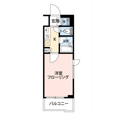 【🌿快適シーズンの引越し応援キャンペーン🏡🌈】【禁煙🚭/テレワークに最適🌟無料高速Wi-Fi使い放題🎧】マイナビSTAYミライエ新江古田　408の物件間取り図