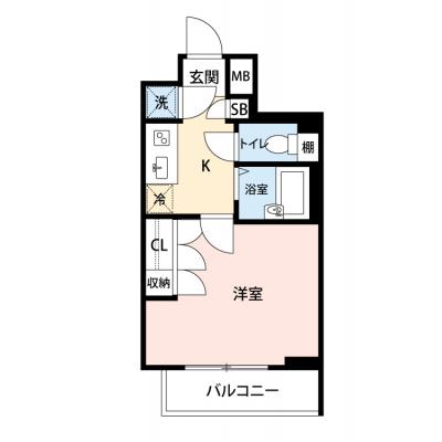 【🌈🍀初夏のお得キャンペーン開催🍀🌈】【禁煙🚭/テレワークに最適🌟無料高速Wi-Fi使い放題🎧】マイナビSTAYミライエ府中駅前　304の物件間取り図