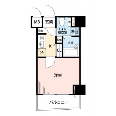 【🎉初期費用オフ｜お得なキャンペーン】【禁煙🚭/Wi-Fi無料🌐】マイナビSTAYミライエ桜上水　702の物件間取り図