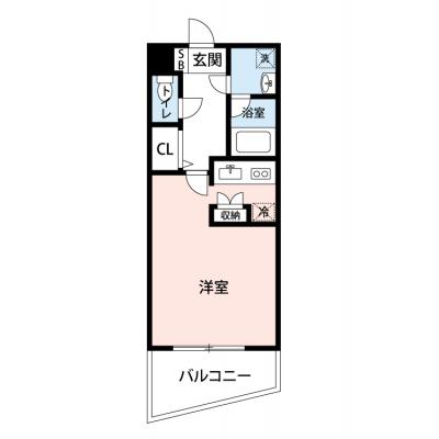 【60日以上の利用でお得🌈】【禁煙🚭/Wi-Fi無料🌐】マイナビSTAY福岡天神南Ⅱ　602の間取り図