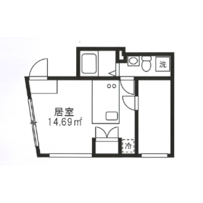 お試し同棲/家具家電完備/デザイナーズ/トリアス540	101の間取り図