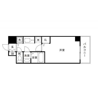 OneLife三宮ディライト【▼室内見学可（※空室状況により、応相談）、オートロック・浴室乾燥機付！】の物件間取り図