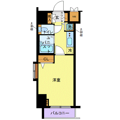 マンスリーリブマックス初台弐番館■【浴室乾燥・温水洗浄便座】≪スタンダードシリーズ≫の間取り図