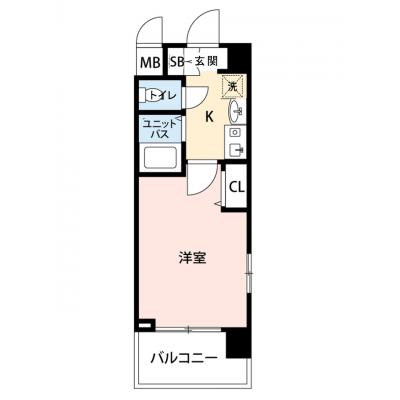 【🎉初期費用オフ｜お得なキャンペーン】【禁煙🚭/Wi-Fi無料🌐】マイナビSTAY EL東梅田　413の物件間取り図