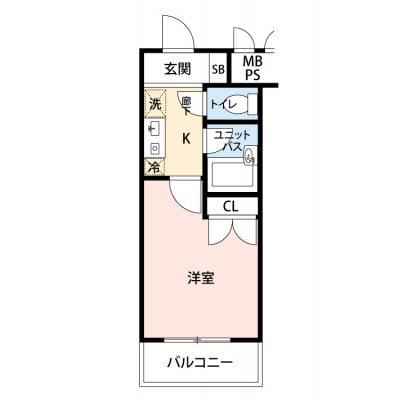 【🌿快適シーズンの引越し応援キャンペーン🏡🌈】【禁煙🚭/Wi-Fi無料🌐】マイナビSTAYミライエ代田橋北口　312の物件間取り図