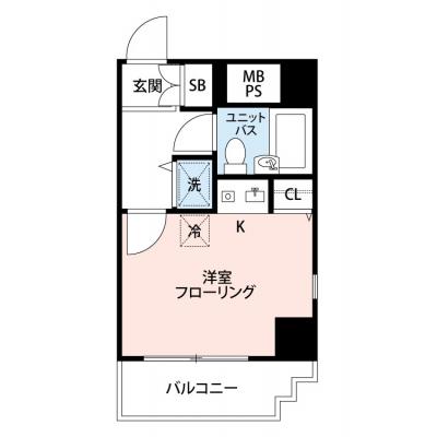 【🌈🍀初夏のお得キャンペーン開催🍀🌈】【禁煙🚭】マイナビSTAYパレス千鳥町　307の間取り図