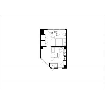 アクセス良し！世田谷区の好立地マンション！家具家電完備！フジテラス用賀503の間取り図