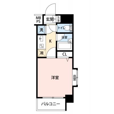 【🌿快適シーズン引越し応援キャンペーン🏡🌈】【禁煙🚭/テレワークに最適🌟無料高速Wi-Fi使い放題🎧】マイナビSTAYミライエ雪が谷大塚　406の物件間取り図