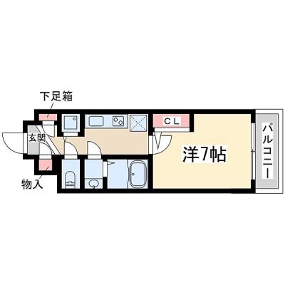 ◆パシオン新大阪４０【バス・トイレ別！洗浄便座付き！Wi-Fi無料！】の物件間取り図