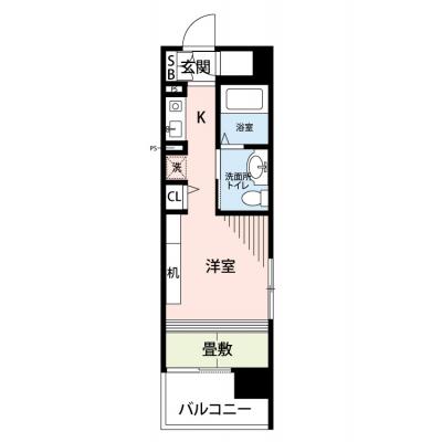 【🌿快適シーズンの引越し応援キャンペーン🏡🌈】【禁煙🚭/テレワークに最適🌟無料高速Wi-Fi使い放題🎧】マイナビSTAY博多祇園アパートメント　912の物件間取り図