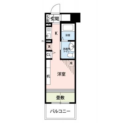 【🌿快適シーズンの引越し応援キャンペーン🏡🌈】【禁煙🚭/テレワークに最適🌟無料高速Wi-Fi使い放題🎧】マイナビSTAY博多祇園アパートメント　1010の物件間取り図