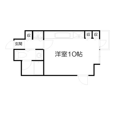POROKARI札幌医科大学病院A/角部屋/バルコニーありの物件間取り図