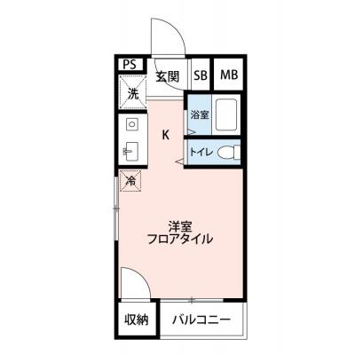 【🎉初期費用オフ｜お得なキャンペーン】【禁煙🚭/Wi-Fi無料🌐】マイナビSTAYミライエ阿佐ヶ谷　206の物件間取り図