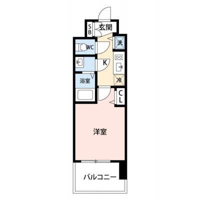 【🌿快適シーズンの引越し応援キャンペーン🏡🌈】【禁煙🚭/Wi-Fi無料🌐】マイナビSTAY新大阪ウエストゲート　302の物件間取り図