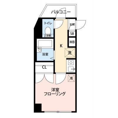 【🍧夏のクールダウン価格！🍧】【禁煙🚭/Wi-Fi無料🌐】マイナビSTAYミライエ渋谷富ヶ谷　408の物件間取り図
