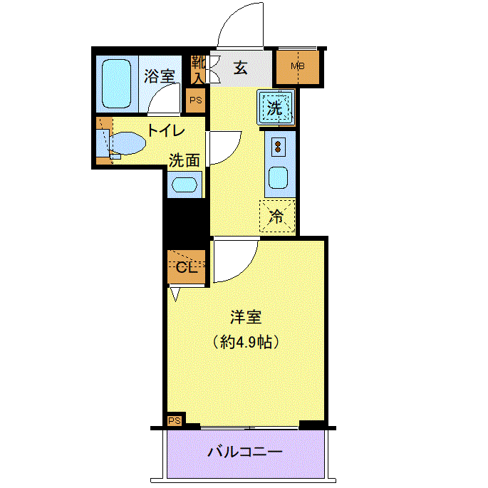 グッドステイ戸越EAST●『禁煙ルーム・築浅・Wi-Fi無制限・独立洗面・浴室乾燥付』【ハイクラス】の間取り図