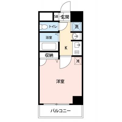 【✨🌅❄年末年始大感謝祭❄🌅✨】【禁煙🚭/Wi-Fi無料🌐】マイナビSTAY本町プライム　1306の物件間取り図