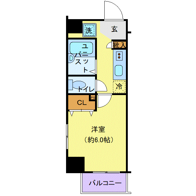 グッドステイ津田沼NORTH□『禁煙ルーム』『2点UB・浴室乾燥付』【ベーシック】の物件間取り図