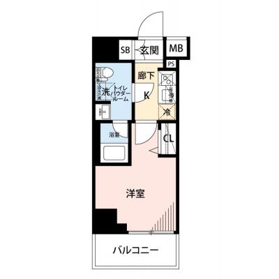 【🌿快適シーズンの引越し応援キャンペーン🏡🌈】【禁煙🚭/テレワークに最適🌟無料高速Wi-Fi使い放題🎧】マイナビSTAY横濱鶴見EAST　603の物件間取り図