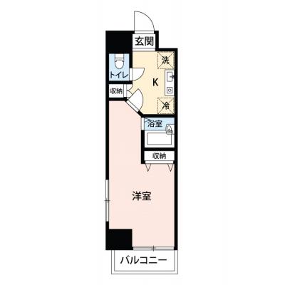 【🌈🍀初夏のお得キャンペーン開催🍀🌈】【禁煙🚭/テレワークに最適🌟無料高速Wi-Fi使い放題🎧】マイナビSTAY船橋本町　1006の物件間取り図