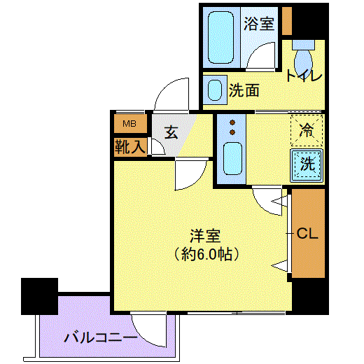 グッドステイ豊洲●『禁煙ルーム・独立洗面・浴室乾燥付』【ベーシック】の物件間取り図