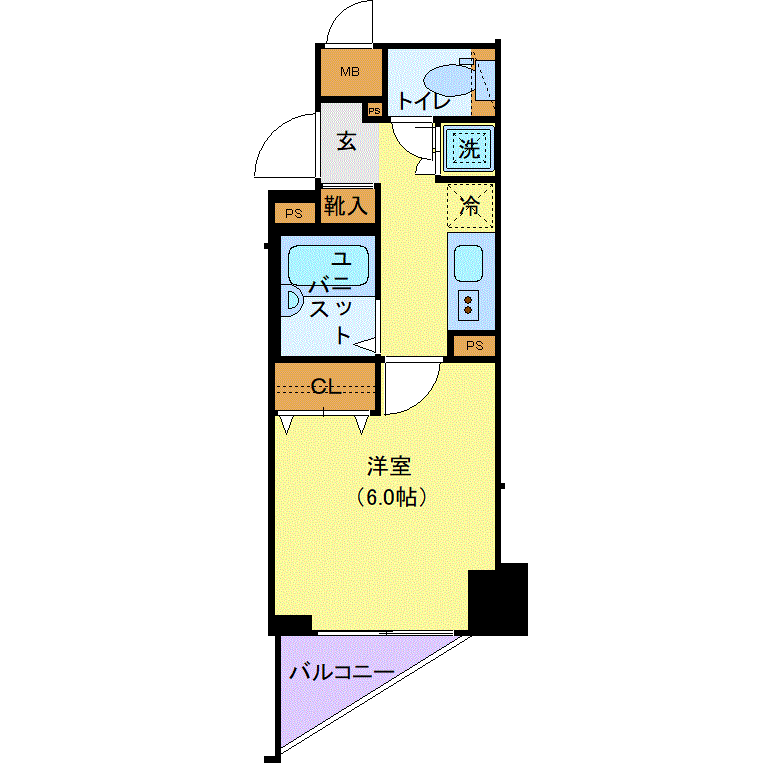 マンスリーリブマックス練馬桜台グリーンウォール□『禁煙ルーム』【浴室乾燥付】≪スタンダードシリーズ≫の物件間取り図