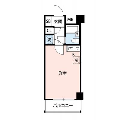 【🌿快適シーズンの引越し応援キャンペーン🏡🌈】【禁煙🚭】マイナビSTAYパレス中目黒　406の物件間取り図