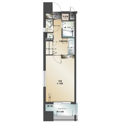 ★5月入居特典★お得な割引キャンペーン実施中！空港線中州川端駅から徒歩5分♪ 近くにはドンキもあります！の間取り図