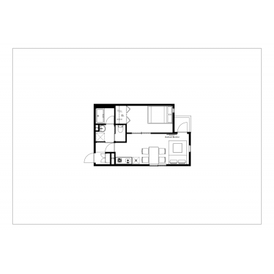 駅チカ/セキュリティ万全/家具家電完備/J’ｓコート落合101の物件間取り図