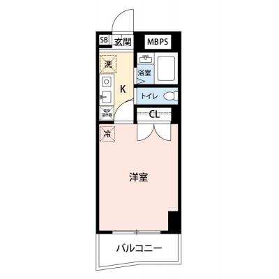 【🎉初期費用オフ｜お得なキャンペーン】【禁煙🚭】マイナビSTAYパレス八幡山　606の物件間取り図