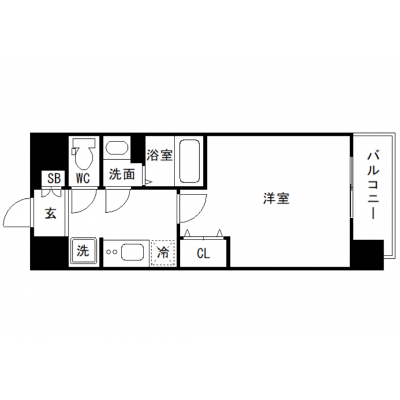 OneLife大阪天満リバーシア【▼室内見学可（※空室状況により、応相談）、ウォシュレット・浴室乾燥機付！】の間取り図