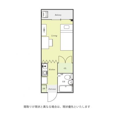 ユニオンマンスリー柿生３　307　1R・シングル☆【禁煙ルーム】人気の角部屋♪デスク・チェア＆生活家電のあるお部屋！小田急小田原線利用で玉川学園前駅＆町田駅までの物件間取り図