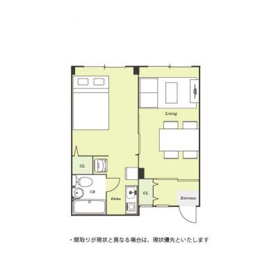 ●2026年5月14日から入居可●ユニオンマンスリー川崎１７　101　2K・ダブル【４名まで】☆【禁煙ルーム】広々2K・36.16㎡のお部屋♪くつろげる2人掛けソファ＆ローテーブル付き。JR東海の間取り図