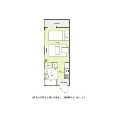 ユニオンマンスリー川崎１７　204　1R・シングル☆【禁煙ルーム】ソファ・ローテーブルのあるお部屋♪安心のモニター付きインターフォン＆室内洗濯機完備/ＪＲ東海道の物件間取り図