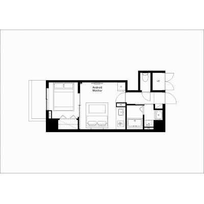 2023年の新築！/家具・家電完備/日当たり良い♪/MAT OSAKA NAGARA 201の物件間取り図