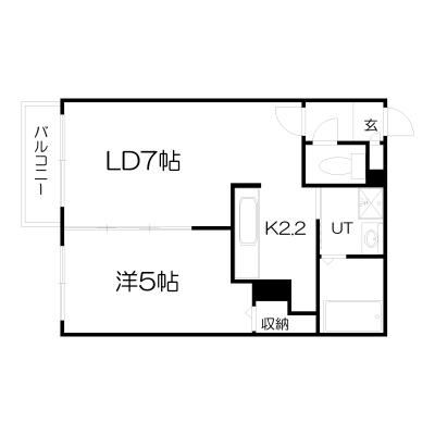 POROKARI札幌光星/ネット無料/エアコンの物件間取り図